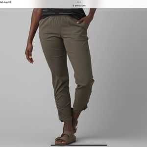 Prana arch pant XL travel pants olive green